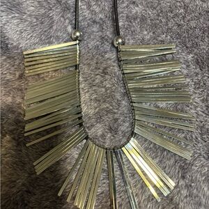 Elegant vintage Silver stick Necklace